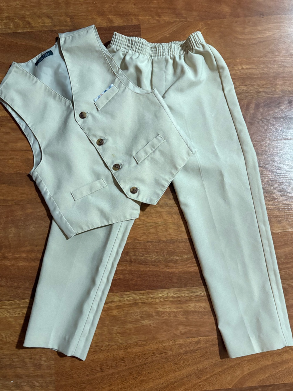 Boys Dress Pants with Matching Vest Size 7
